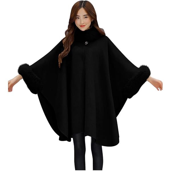 Amazon.com: Women's Elegant Poncho Open Front Slit Sleeve